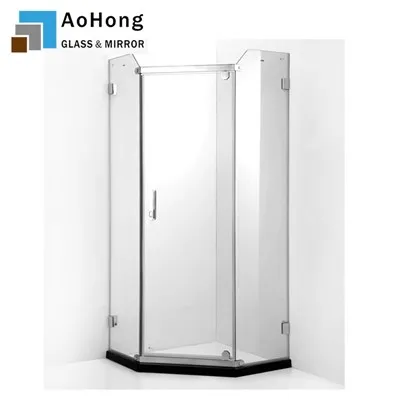 Bahan apa yang digunakan untuk membuat kaca shower melengkung?